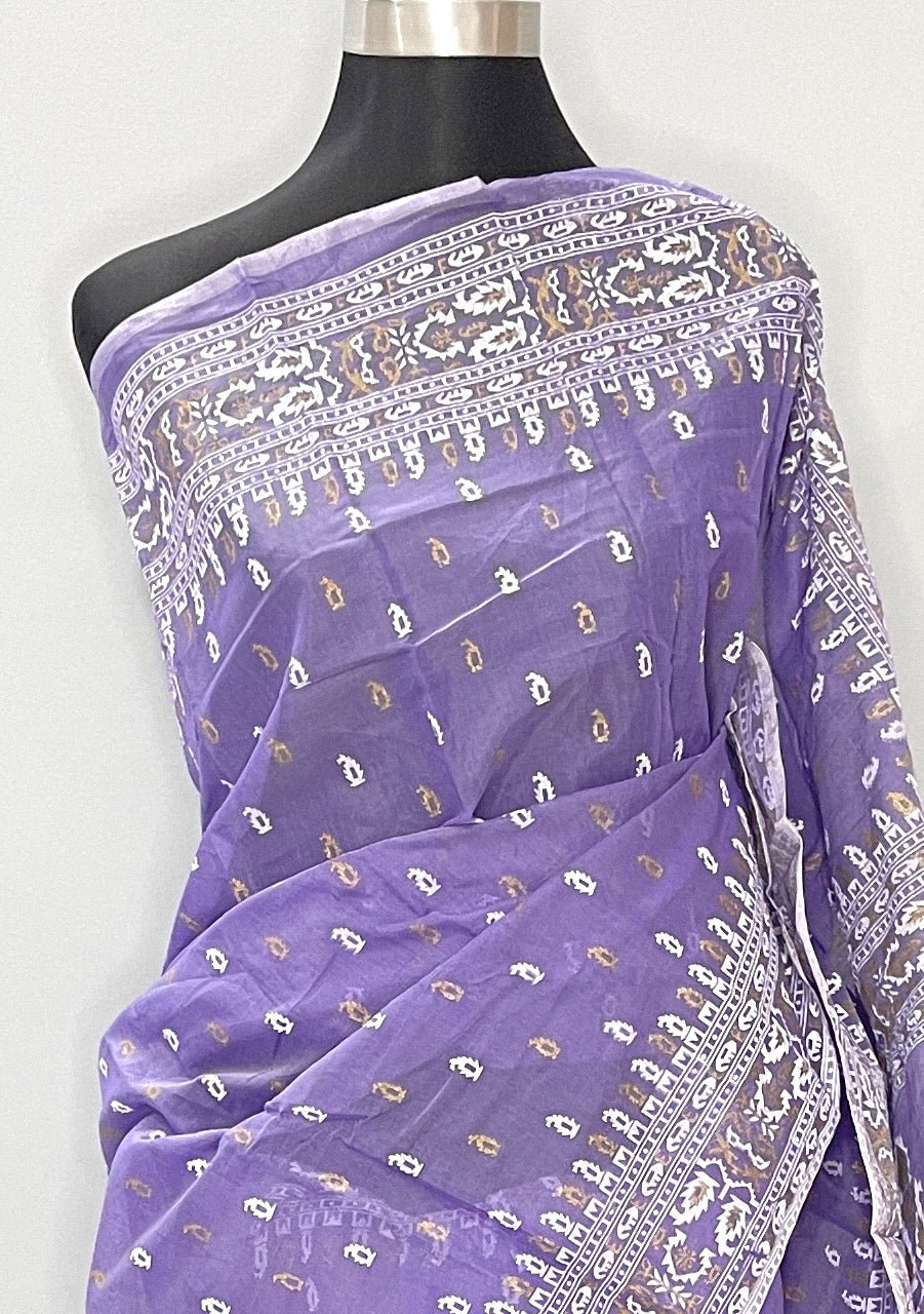 Screen Printed Cotton Silk Saree - db25715