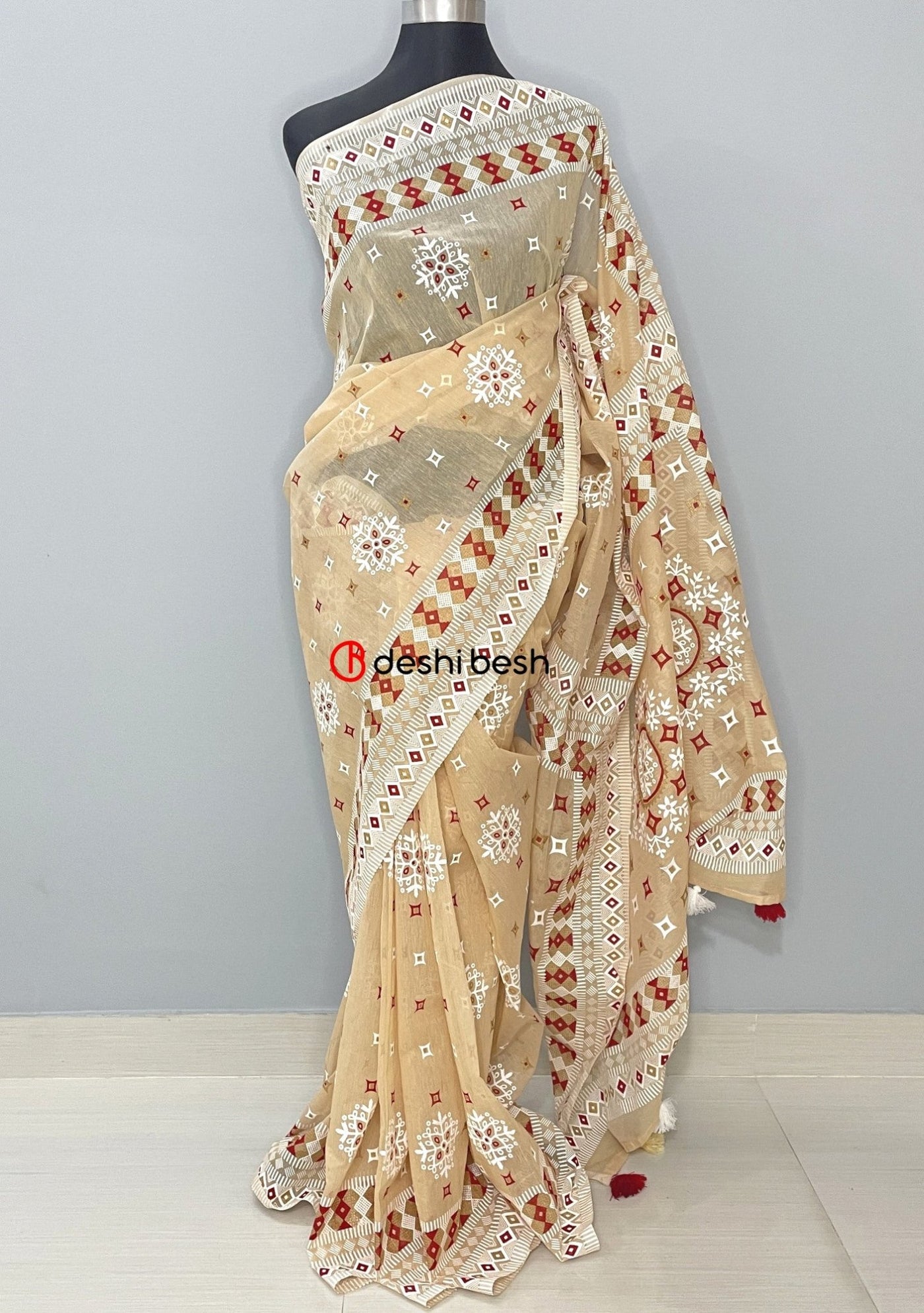 Screen Printed Cotton Silk Saree - db21851