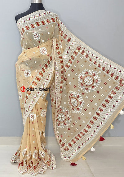 Screen Printed Cotton Silk Saree - db21851