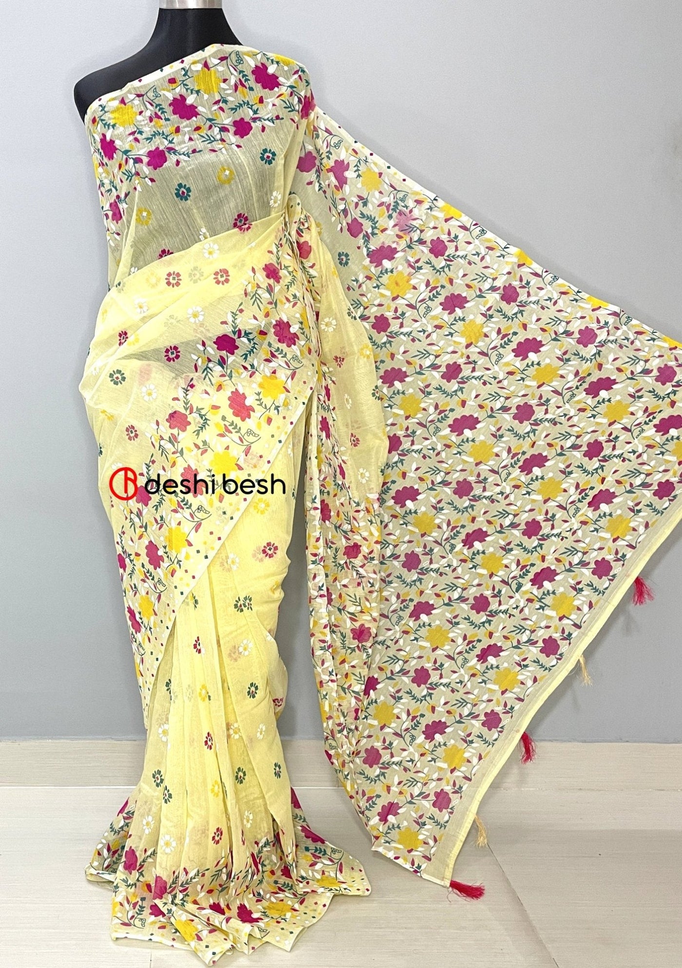 Screen Printed Cotton Silk Saree - db25710