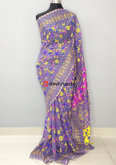 Screen Printed Cotton Silk Saree - db25718