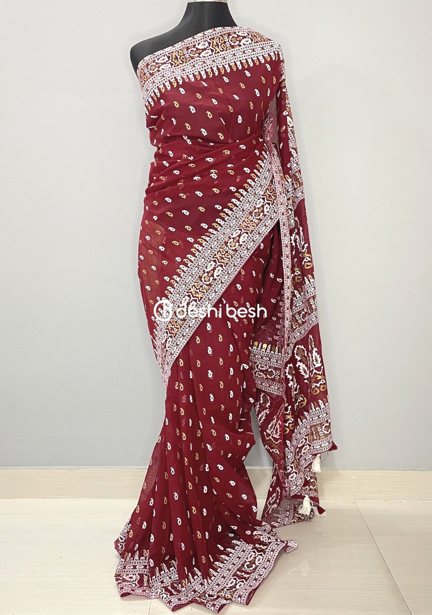 Screen Printed Cotton Silk Saree - db22427