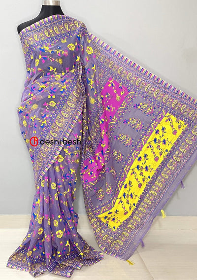 Screen Printed Cotton Silk Saree - db25718