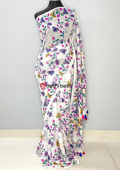 Screen Printed Cotton Silk Saree - db25712