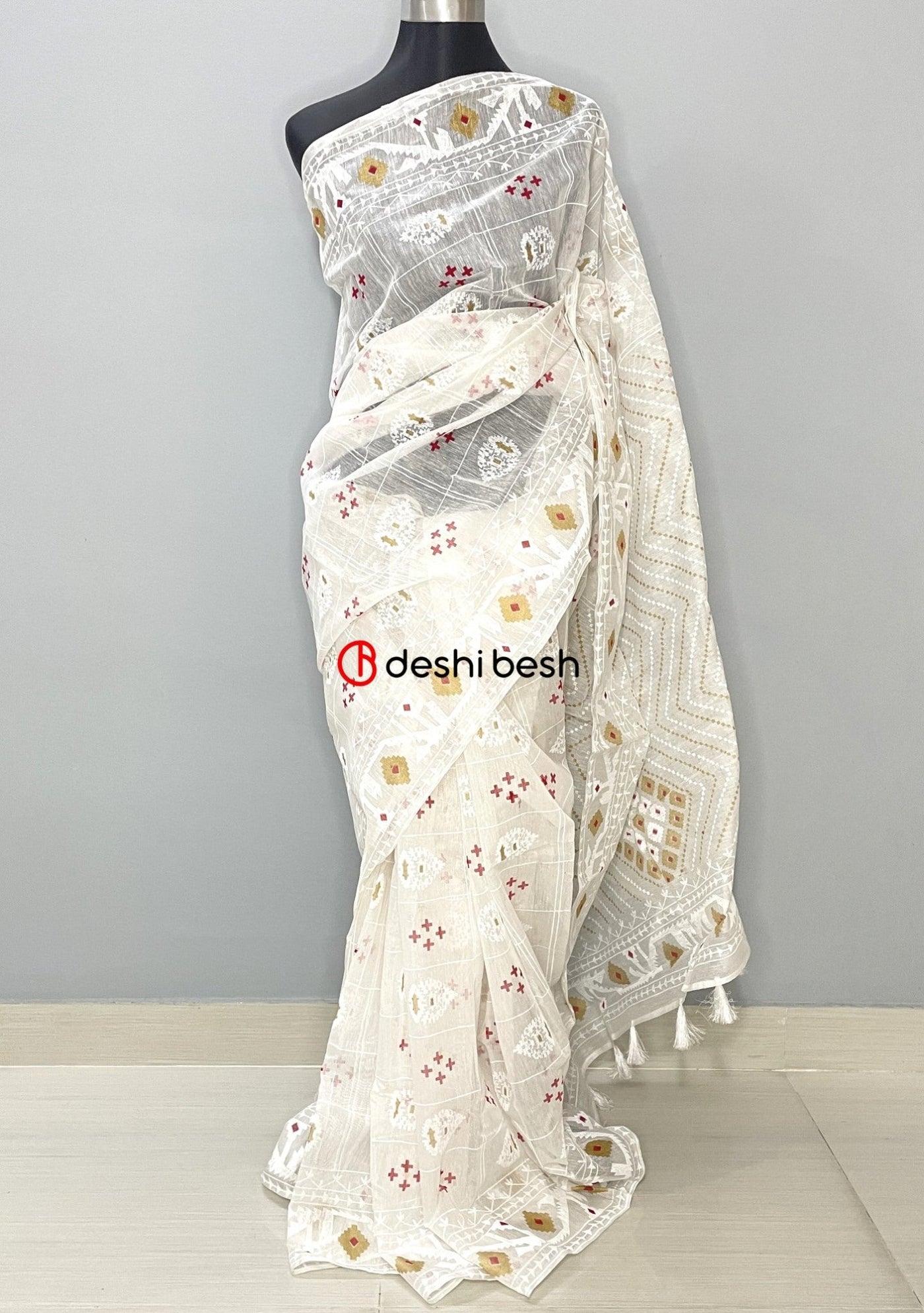 Screen Printed Cotton Silk Saree - db25714