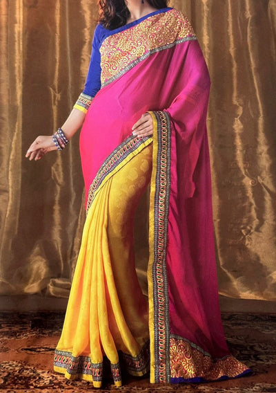 Silk Miles Designer Party Wear Georgette Saree - db20834