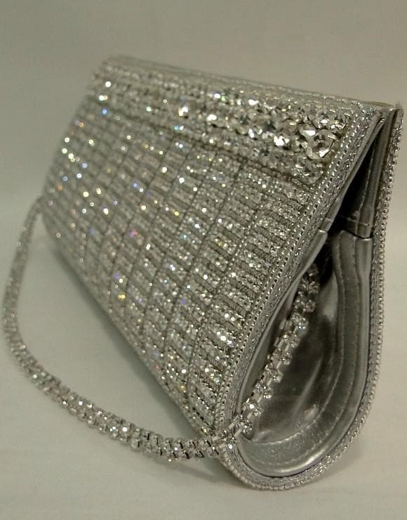 Silver Exclusive Designer Women Purse: Deshi Besh.