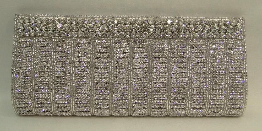 Silver Exclusive Designer Women Purse: Deshi Besh.