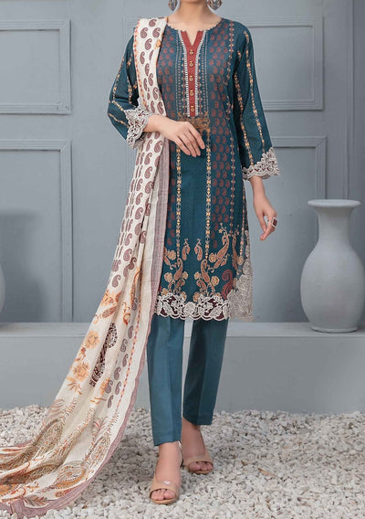 Tawakkal Cloite Embroidered Printed Lawn Dress - db25578