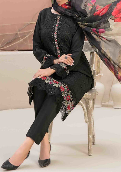 Tawakkal Feeha Heavy Embroidered Viscose Dress - db24893