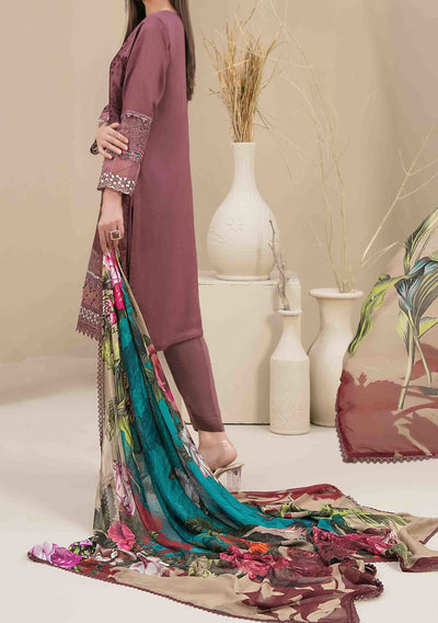 Tawakkal Feeha Heavy Embroidered Viscose Dress - db24895