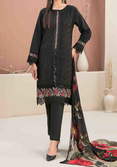 Tawakkal Feeha Heavy Embroidered Viscose Dress - db24893