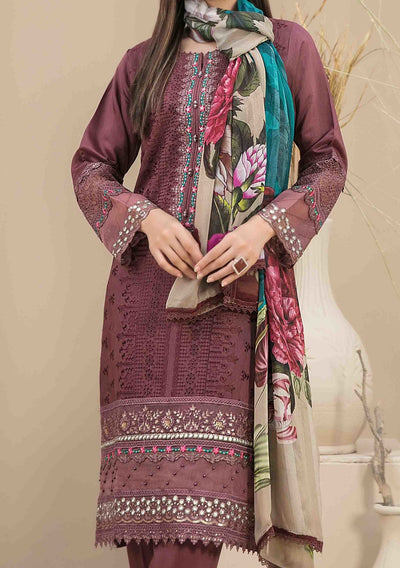 Tawakkal Feeha Heavy Embroidered Viscose Dress - db24895