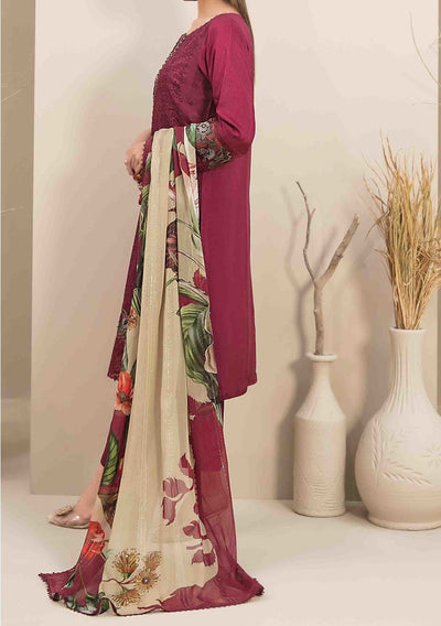 Tawakkal Feeha Heavy Embroidered Viscose Dress - db24899