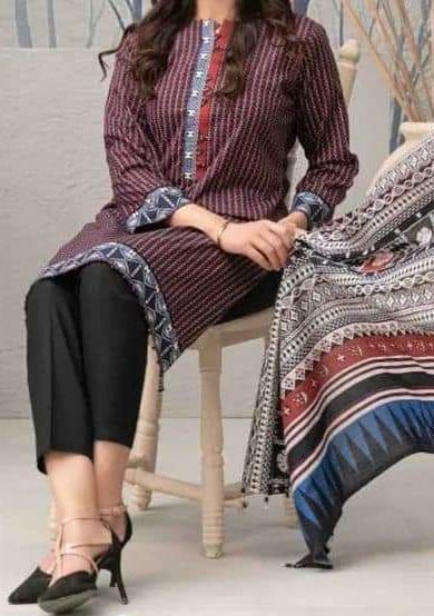 Tawakkal Mahjabin Printed Pakistani Lawn Dress - db19501