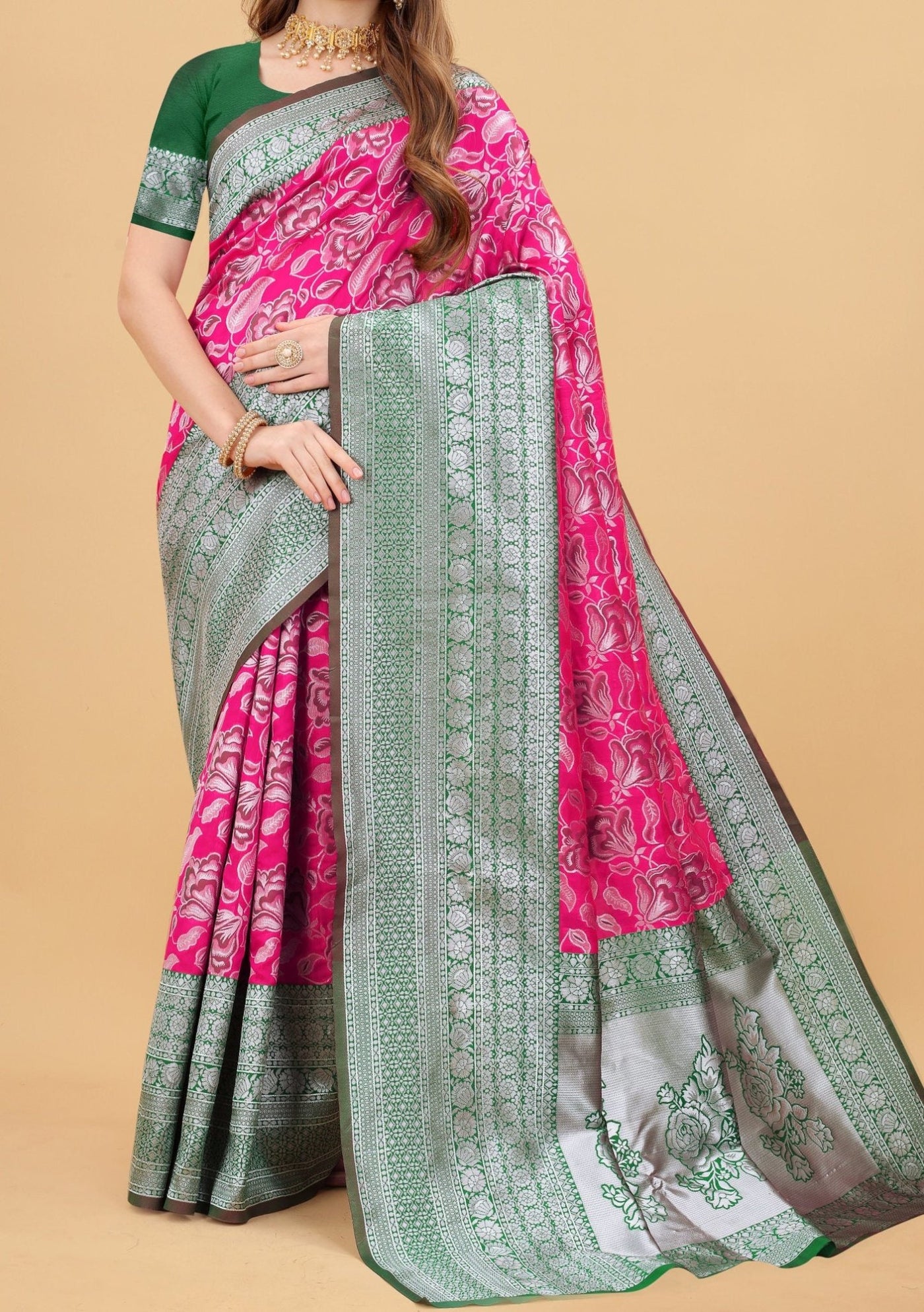 Varni Designer Roshni Jacquard Banarasi Silk Saree - db19936