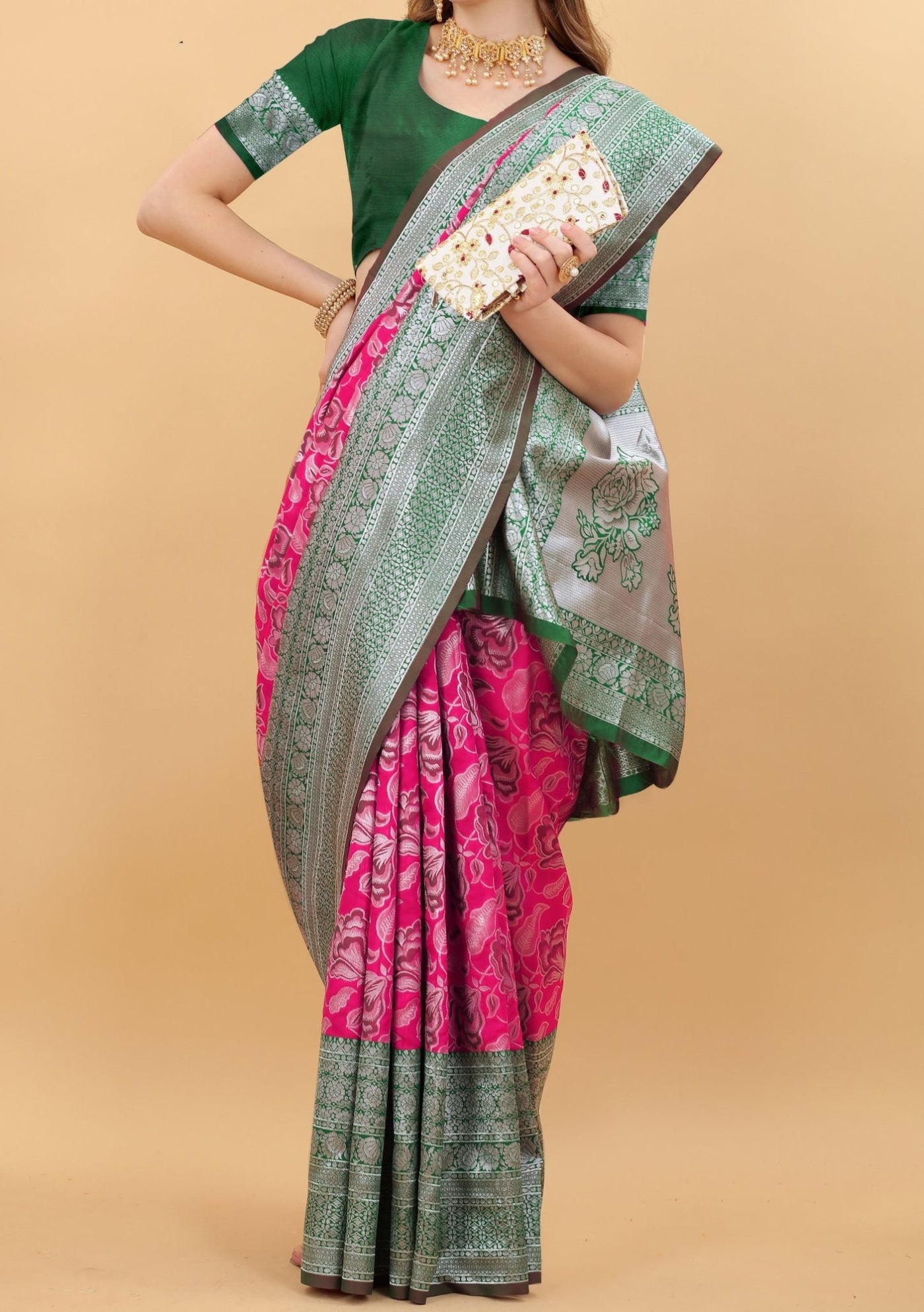 Varni Designer Roshni Jacquard Banarasi Silk Saree - db19936