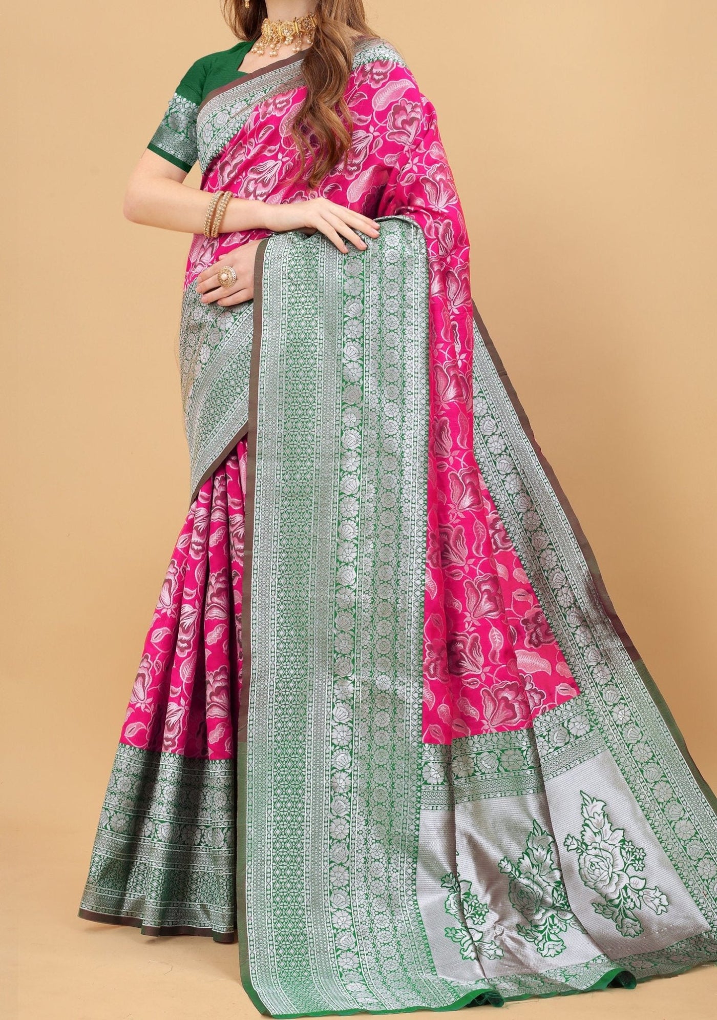 Varni Designer Roshni Jacquard Banarasi Silk Saree - db19936