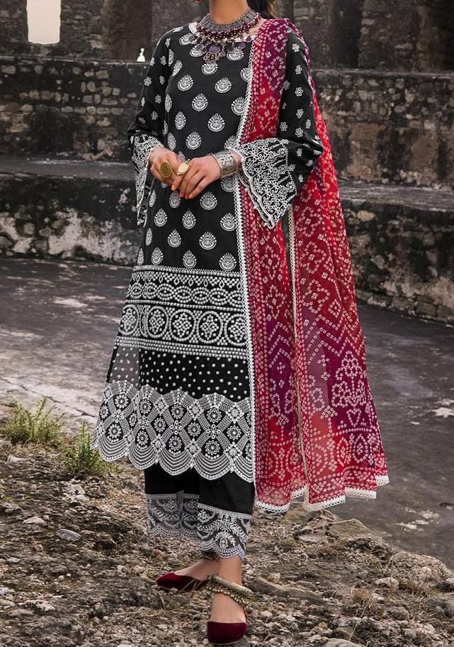 Zainab Chottani Embroidered Pakistani Master Copy Chikenkari Dress - db19421