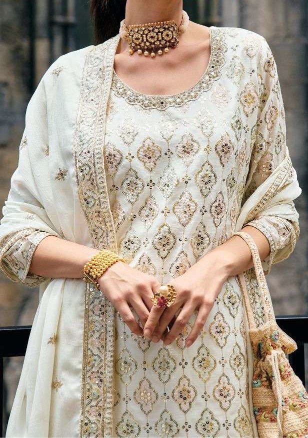 Zaveri Majestic Party Wear Palazzo Suit - db23586