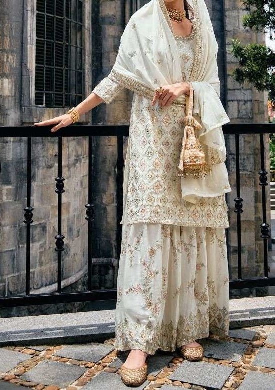 Zaveri Majestic Party Wear Palazzo Suit - db23586