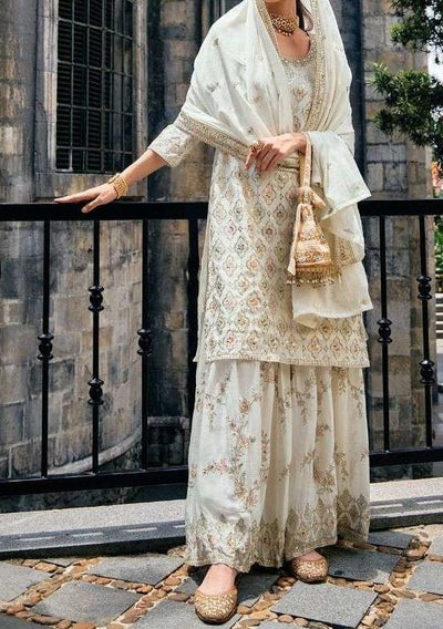 Zaveri Majestic Party Wear Palazzo Suit - db23586