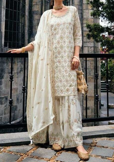 Zaveri Majestic Party Wear Palazzo Suit - db23586